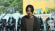 Kim Shin-rok as Park Jung-ja in Hellbound | Image via Netflix